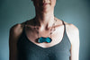 Rusticator Series Necklace by Enamel Artist Kate Mess in Maine USA