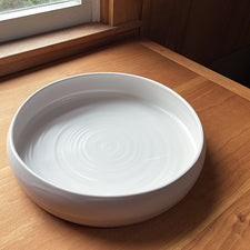 Ceramic Fruit or Serving Bowl in Large White by Slow Studio Midcoast Maine Artisan Store The Good Supply Pemaquid Made in USA