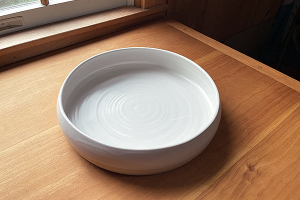 Ceramic Fruit or Serving Bowl in Large White by Slow Studio Midcoast Maine Artisan Store The Good Supply Pemaquid Made in USA