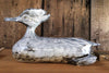 Environmental Sgraffito Art in Porcelain by Tim Christensen Contemporary Nature-inspired Ceramic Female Hooded Merganser Midcoast Maine Artisan Store The Good Supply Pemaquid Made in USA