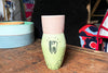 Gold Lustered Image Vase with Eye Ear Tooth by Luster Hustler Aidan Fraser Bodies Midcoast Maine Artisan Store The Good Supply Pemaquid Made in USA