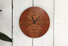 Louis Charlett Woodworking Wall Clock in Pelin Burl Made in Maine USA