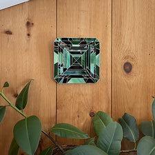 Rocks that I Got Mini Gem Emerald Glass Mosaic Wall Tile by EFM Studio Midcoast Maine Artisan Store The Good Supply Pemaquid Made in USA