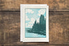 Saturn Press Letterpress Greeting Card Lake Clouds Midcoast Maine Artisan Store The Good Supply Pemaquid Made in USA