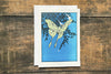 Saturn Press Letterpress Greeting Card Luna Moth Midcoast Maine Artisan Store The Good Supply Pemaquid Made in USA