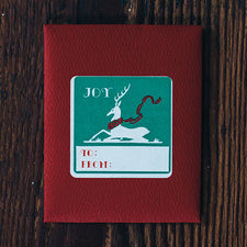 Joy Deer Sticker Gift Tags
