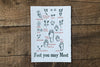 The Good Supply Pemaquid Midcoast Artisan Store Letterpress Card Saturn Press Made in Maine USA Feet You May Meet