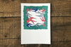 The Good Supply Pemaquid Midcoast Artisan Store Letterpress Card Saturn Press Made in Maine USA Flying Birds