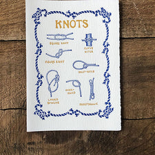 The Good Supply Pemaquid Midcoast Artisan Store Letterpress Card Saturn Press Made in Maine USA Knots