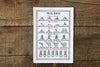 The Good Supply Pemaquid Midcoast Artisan Store Letterpress Card Saturn Press Made in Maine USA Trail Signs