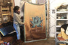 The Good Supply Pemaquid Maine Midcoast Artisan Store Meditation Blanket in Lotus Machine Washable by Gina Rose Halpern of the Chaplaincy Institute Made in USA