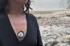 The Good Supply in Pemaquid Maine Enamel Artist Kate Mess Long Statement Tidal Necklace No 3 Encrusted Enamel Handmade in USA