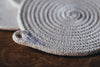 The Good Supply in Pemaquid Maine Sewn Rope Artist TetherMade Coasters in White and Navy Made in USA