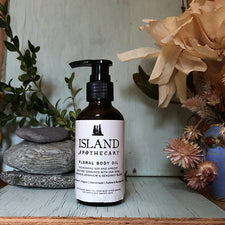 The Good Supply in Pemaquid Maine Small Batch Organic Apothecary for Self Care Floral Body Oil Made in USA